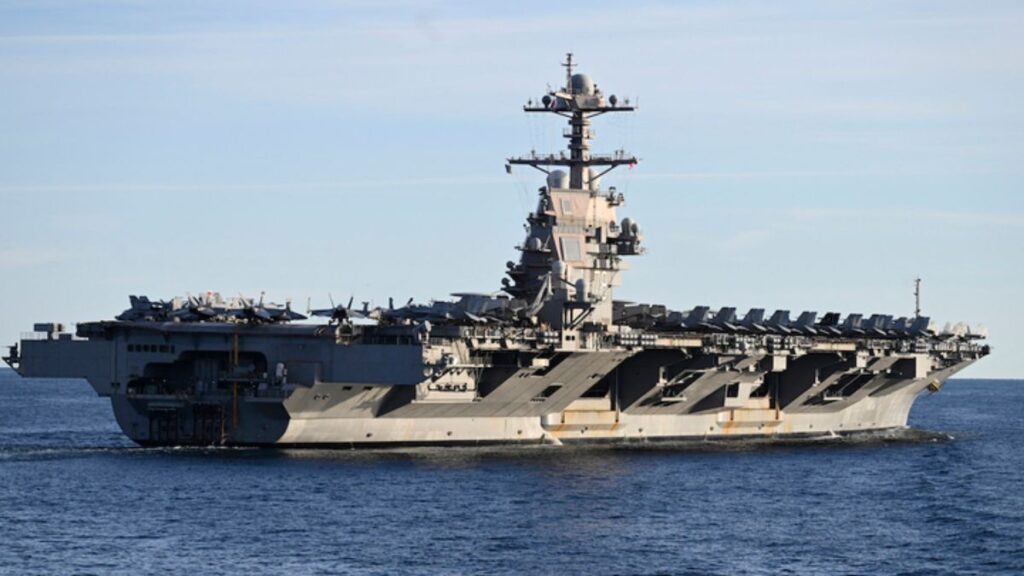 Estados Unidos desplaza al USS Gerald R. Ford desde el Caribe hacia Medio Oriente en medio de tensiones con Irán